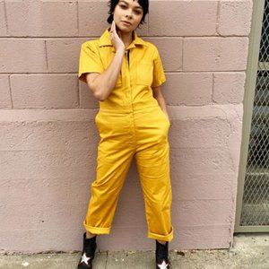 NOOWORKS Yellow Utility Jumpsuit XS